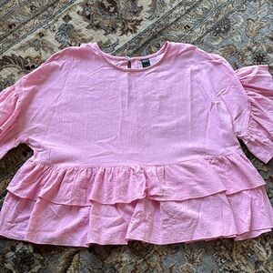 Pink Ruffled women’s top